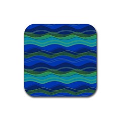 Geometric Line Wave Chevron Waves Novelty Rubber Coaster (square)  by Mariart