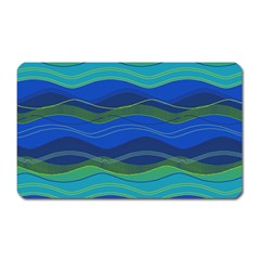 Geometric Line Wave Chevron Waves Novelty Magnet (rectangular)