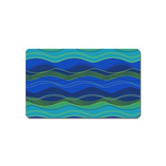 Geometric Line Wave Chevron Waves Novelty Magnet (name Card)