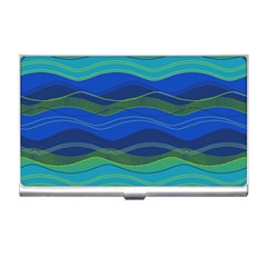 Geometric Line Wave Chevron Waves Novelty Business Card Holders by Mariart