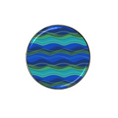 Geometric Line Wave Chevron Waves Novelty Hat Clip Ball Marker by Mariart