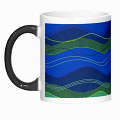 Geometric Line Wave Chevron Waves Novelty Morph Mugs by Mariart