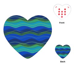 Geometric Line Wave Chevron Waves Novelty Playing Cards (heart)  by Mariart