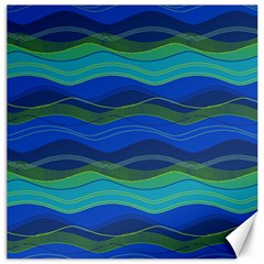 Geometric Line Wave Chevron Waves Novelty Canvas 20  X 20   by Mariart