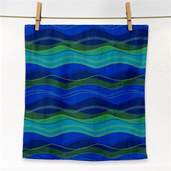 Geometric Line Wave Chevron Waves Novelty Face Towel by Mariart