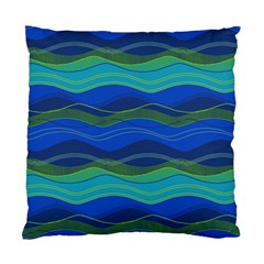 Geometric Line Wave Chevron Waves Novelty Standard Cushion Case (one Side) by Mariart