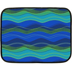 Geometric Line Wave Chevron Waves Novelty Fleece Blanket (mini) by Mariart