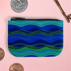 Geometric Line Wave Chevron Waves Novelty Mini Coin Purses by Mariart