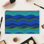 Geometric Line Wave Chevron Waves Novelty Cosmetic Bag (Large)  Front