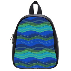 Geometric Line Wave Chevron Waves Novelty School Bags (small)  by Mariart