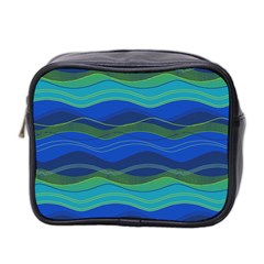 Geometric Line Wave Chevron Waves Novelty Mini Toiletries Bag 2-side by Mariart