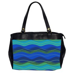 Geometric Line Wave Chevron Waves Novelty Office Handbags (2 Sides)  by Mariart