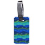 Geometric Line Wave Chevron Waves Novelty Luggage Tags (One Side)  Front