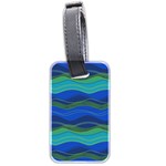 Geometric Line Wave Chevron Waves Novelty Luggage Tags (Two Sides) Front