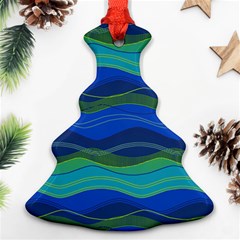 Geometric Line Wave Chevron Waves Novelty Ornament (christmas Tree)  by Mariart