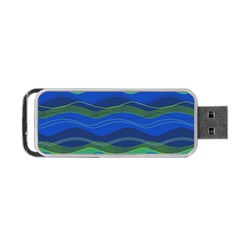 Geometric Line Wave Chevron Waves Novelty Portable Usb Flash (two Sides) by Mariart