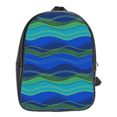 Geometric Line Wave Chevron Waves Novelty School Bags (xl)  by Mariart