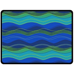 Geometric Line Wave Chevron Waves Novelty Double Sided Fleece Blanket (large)  by Mariart