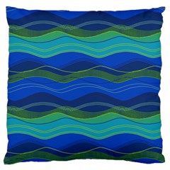 Geometric Line Wave Chevron Waves Novelty Standard Flano Cushion Case (one Side) by Mariart