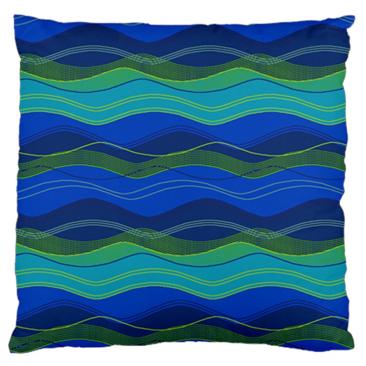 Geometric Line Wave Chevron Waves Novelty Standard Flano Cushion Case (Two Sides)