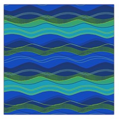 Geometric Line Wave Chevron Waves Novelty Large Satin Scarf (square)