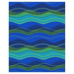 Geometric Line Wave Chevron Waves Novelty Drawstring Bag (small) by Mariart