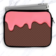 Ice Cream Pink Choholate Plaid Chevron Apple Ipad 2/3/4 Zipper Cases by Mariart