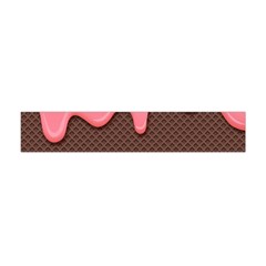 Ice Cream Pink Choholate Plaid Chevron Flano Scarf (mini) by Mariart