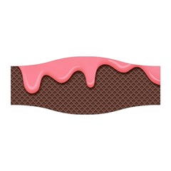 Ice Cream Pink Choholate Plaid Chevron Stretchable Headband