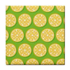 Lime Orange Yellow Green Fruit Tile Coasters by Mariart