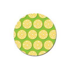 Lime Orange Yellow Green Fruit Magnet 3  (round) by Mariart