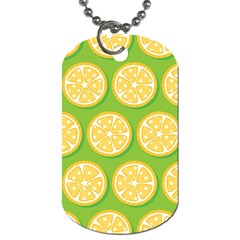 Lime Orange Yellow Green Fruit Dog Tag (one Side)