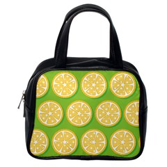 Lime Orange Yellow Green Fruit Classic Handbags (one Side)