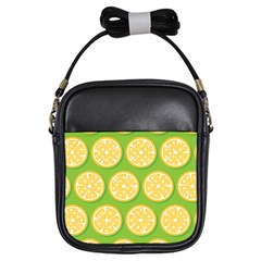 Lime Orange Yellow Green Fruit Girls Sling Bags by Mariart