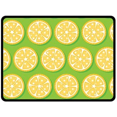 Lime Orange Yellow Green Fruit Fleece Blanket (large)  by Mariart