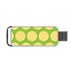 Lime Orange Yellow Green Fruit Portable Usb Flash (one Side) by Mariart