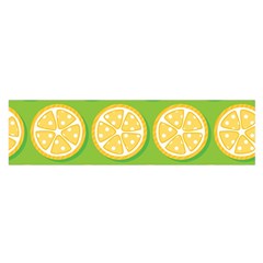 Lime Orange Yellow Green Fruit Satin Scarf (oblong)