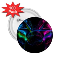 Light Waves Light Red Blue 2 25  Buttons (100 Pack) 