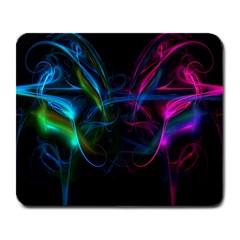 Light Waves Light Red Blue Large Mousepads by Mariart