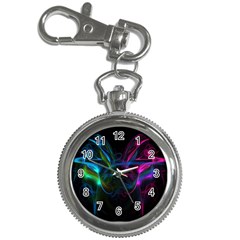 Light Waves Light Red Blue Key Chain Watches by Mariart