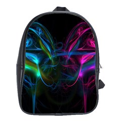 Light Waves Light Red Blue School Bags(large)  by Mariart