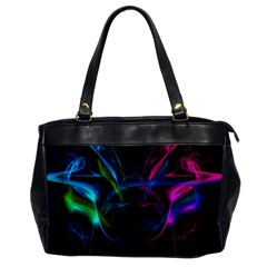 Light Waves Light Red Blue Office Handbags by Mariart