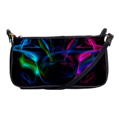 Light Waves Light Red Blue Shoulder Clutch Bags by Mariart