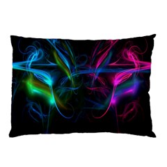 Light Waves Light Red Blue Pillow Case (two Sides)