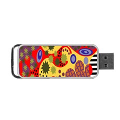 Line Star Polka Dots Plaid Circle Portable Usb Flash (one Side) by Mariart