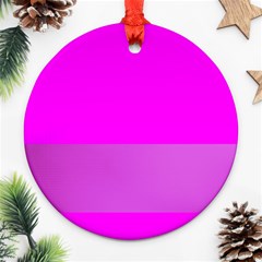 Line Pink Ornament (round)