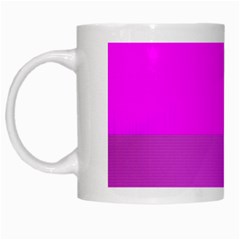 Line Pink White Mugs