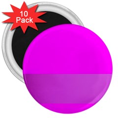 Line Pink 3  Magnets (10 Pack) 