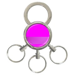 Line Pink 3-ring Key Chains by Mariart