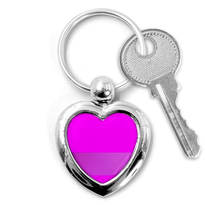 Line Pink Key Chains (Heart) 